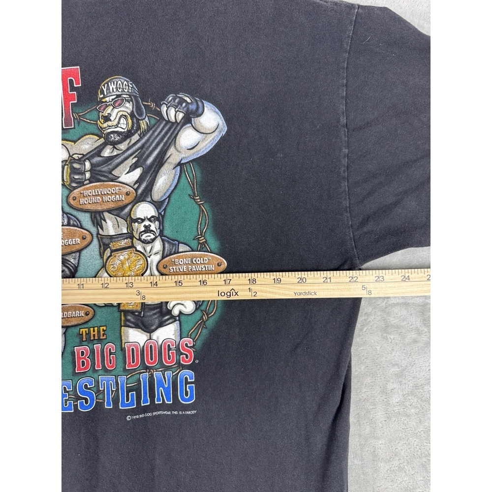 Vintage Big Dogs WWE WWF Wrestling Hogan Stone Cold Undertaker Mens L/XL 90s - Picture 10 of 11